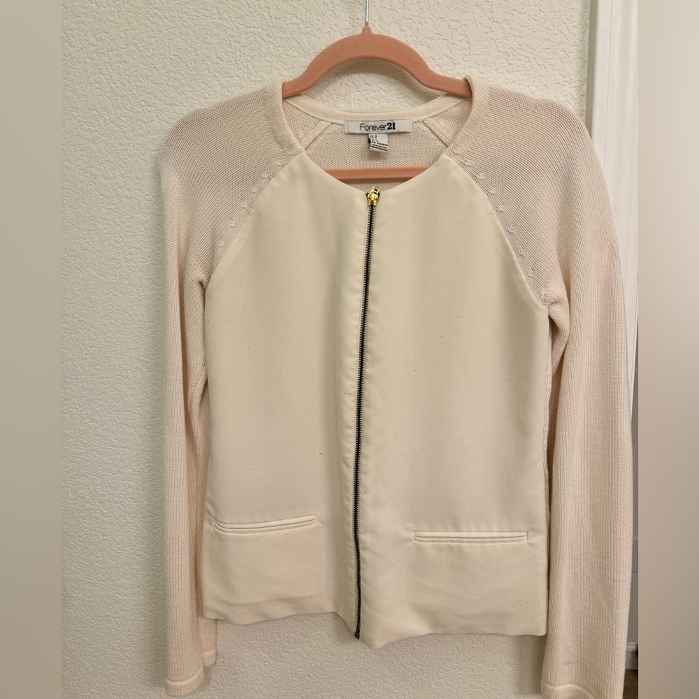 Forever 21 Ivory Women's Blazer